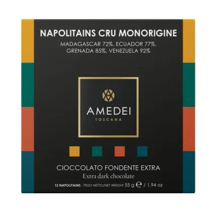 Zdjęcie Włoskie słodkości - 12 czekoladek neapolitanek z serii CRU, 55g