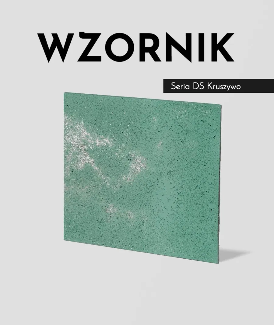 obrazek 1 Wzornik DS - (zielony srebrne kruszywo, duża porowatość) - beton architektoniczny