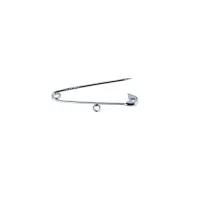 Picture Elegant shiny safety pin with a ring