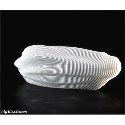 Zdjęcie Futurnistyczna lada recepcyjna ze sklejki