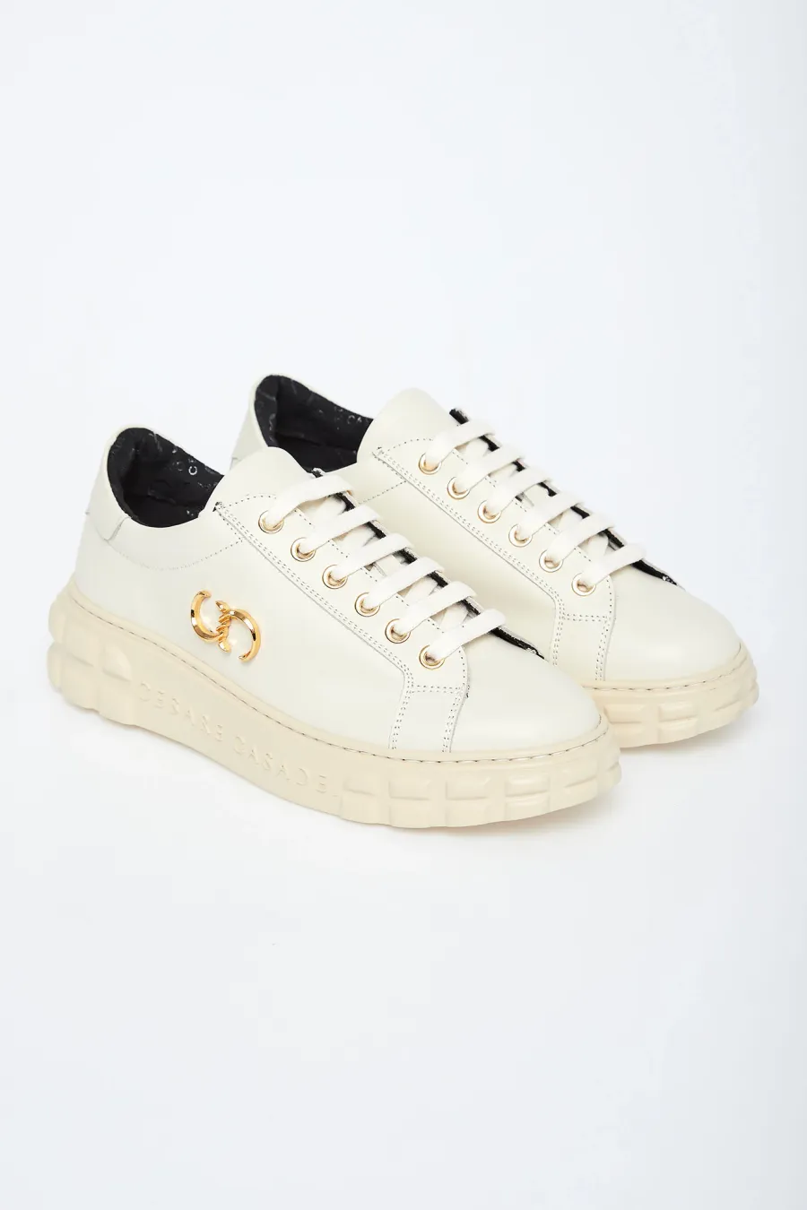 obrazek 1 Sneakersy damskie skórzane CESARE CASADEI Cesare Casadei