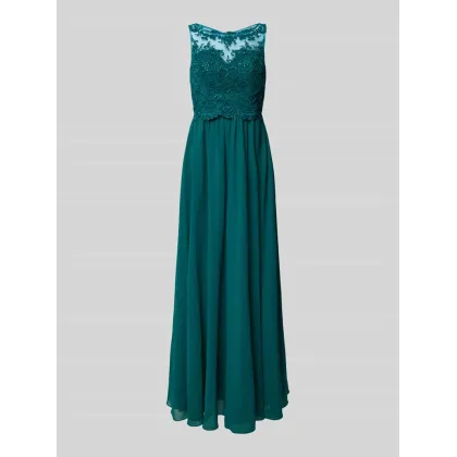 Zdjęcie Sukienka wieczorowa z obszyciem kamieniami stras