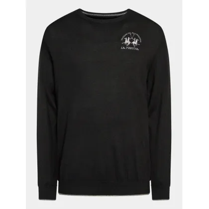 Zdjęcie La Martina Sweter Wessel WMS016 YW025 Czarny Regular Fit