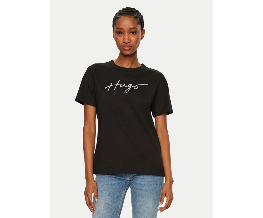 obrazek 1 HUGO T-Shirt Damacia 50535491 Czarny Regular Fit