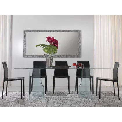 Picture Glass dining table - La Vetreria