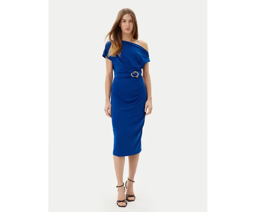 obrazek 1 Rinascimento Sukienka koktajlowa CFC0123487003 Niebieski Regular Fit