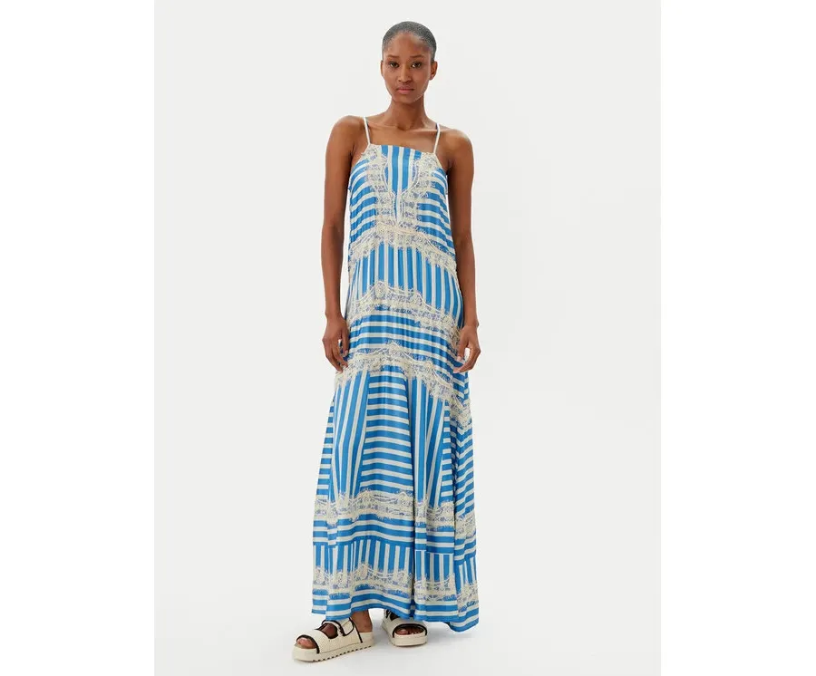 obrazek 1 Maaji Sukienka letnia Azure Stripes Rosalia PT2664CLD001 Niebieski Regular Fit