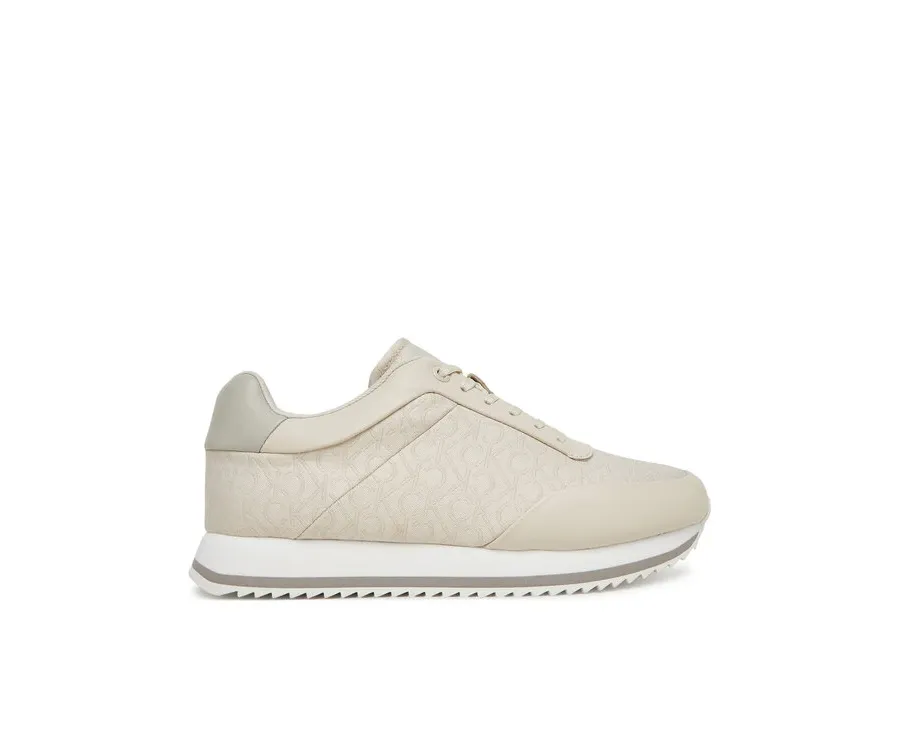 obrazek 1 Calvin Klein Sneakersy Runner Lace Up - Jacq HW0HW02413 Écru