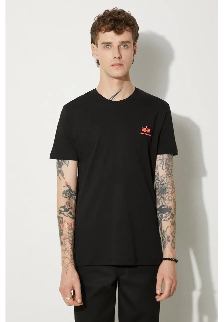 obrazek 1 Alpha Industries t-shirt bawełniany kolor czarny z nadrukiem 128507RP.614-CZARNY