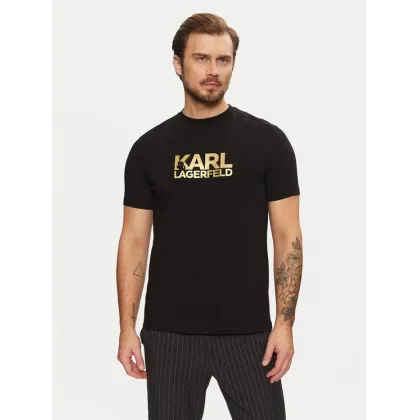 Zdjęcie KARL LAGERFELD T-Shirt 755087 551235 Czarny Regular Fit