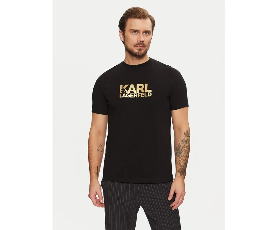 obrazek 1 KARL LAGERFELD T-Shirt 755087 551235 Czarny Regular Fit