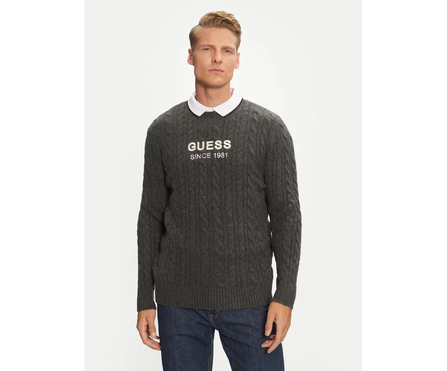 obrazek 1 Guess Sweter M4BR11 Z3HA2 Szary Regular Fit