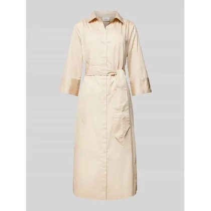 Zdjęcie Sukienka midi z wykładanym kołnierzem