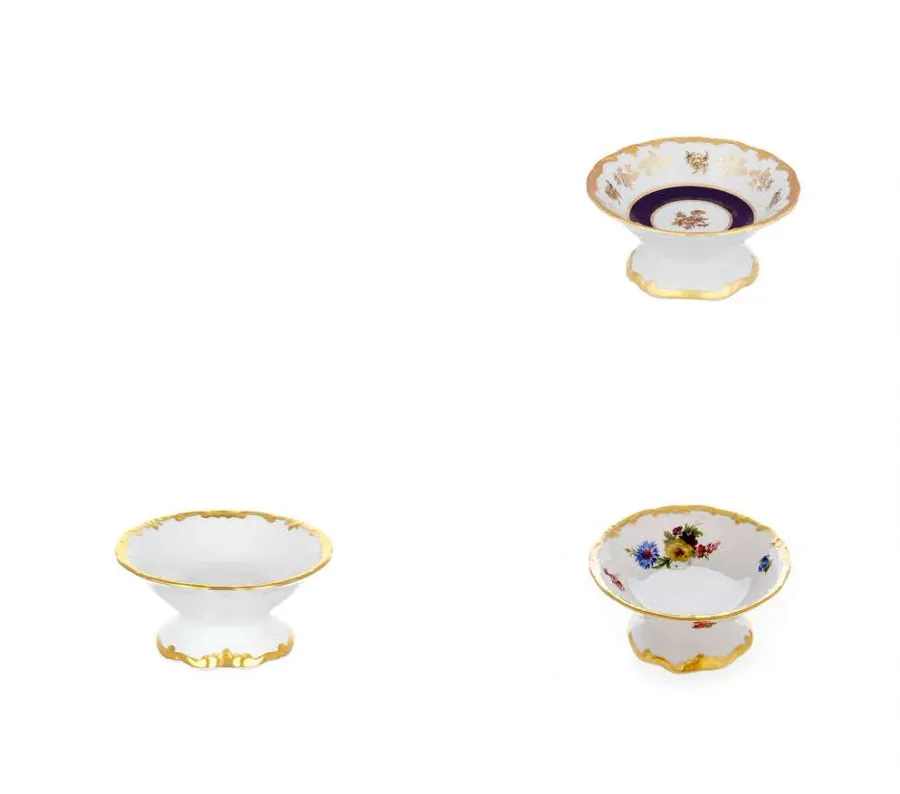 obrazek 2 Mała zdobiona patera z porcelany