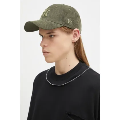 Zdjęcie New Era czapka z daszkiem Two Tone Cord 940 NYY kolor zielony z aplikacją 60595430