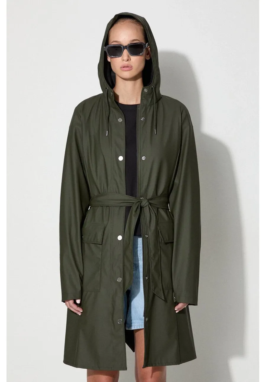 obrazek 1 Rains kurtka przeciwdeszczowa 18130 Jackets damska kolor zielony przejściowa