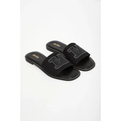 Zdjęcie Klapki damskie skórzane Gene MAX MARA BEACHWEAR Max Mara Beachwear