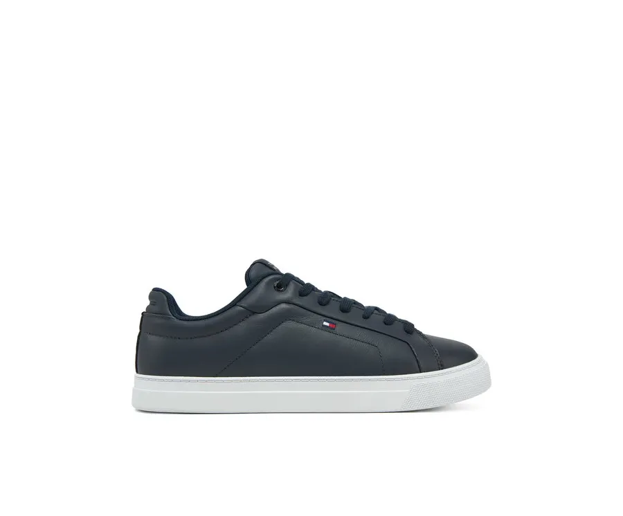 obrazek 1 Tommy Hilfiger Sneakersy Icon Court Lth Flag Ess FM0FM05317 Granatowy