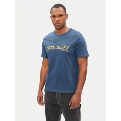 Zdjęcie Pepe Jeans T-Shirt Dylan PM509728 Niebieski Regular Fit