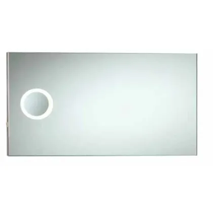 Zdjęcie Stylowe lustro z polerowaną krawędzią z podświetleniem LED i powiększeniem 2× - Stilhaus