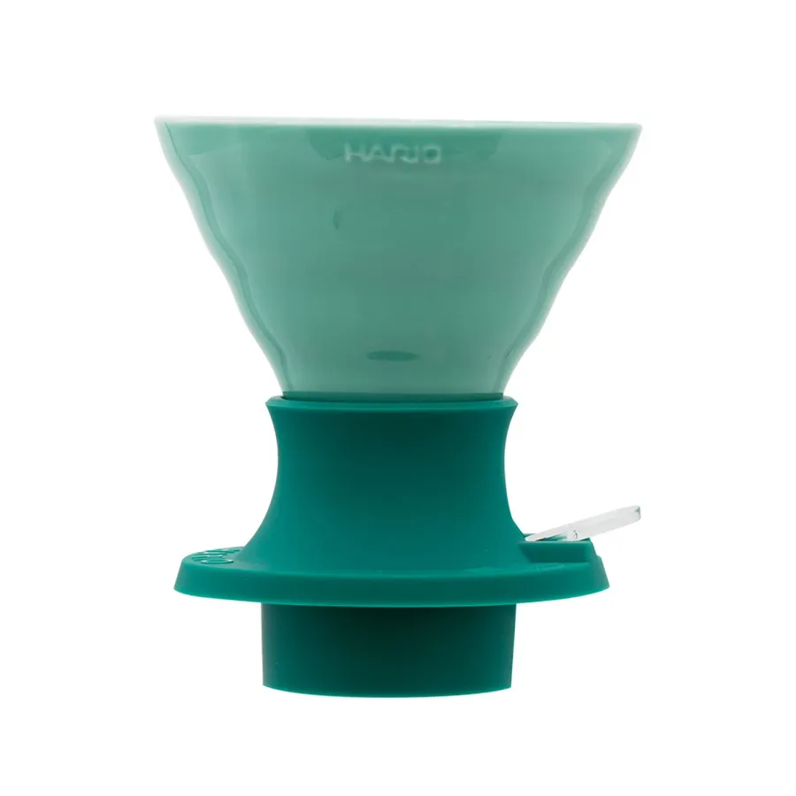 obrazek 1 Hario - Zestaw Immersion Switch Tropical Turquoise - dripper ceramiczny V60-02 + filtry HARIO