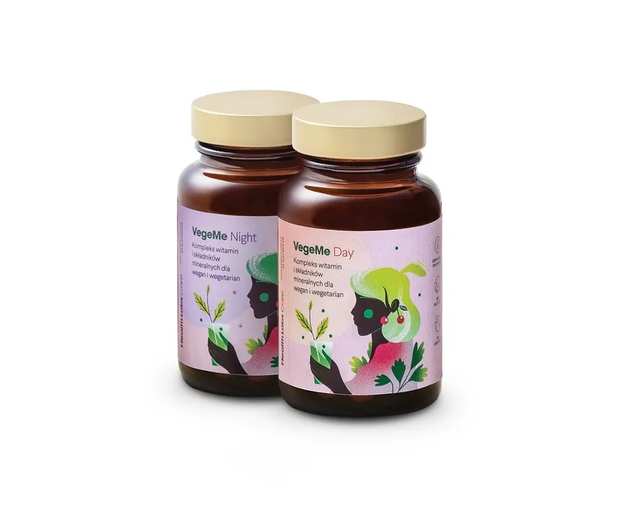 obrazek 1 Health Labs VegeMe Day + Night, Zestaw witamin i minerałów, Kapsułki Health Labs Care