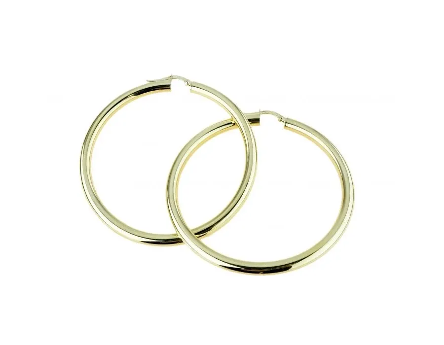 obrazek 1 Solidne okrągłe kolczyki średnica 50 mm