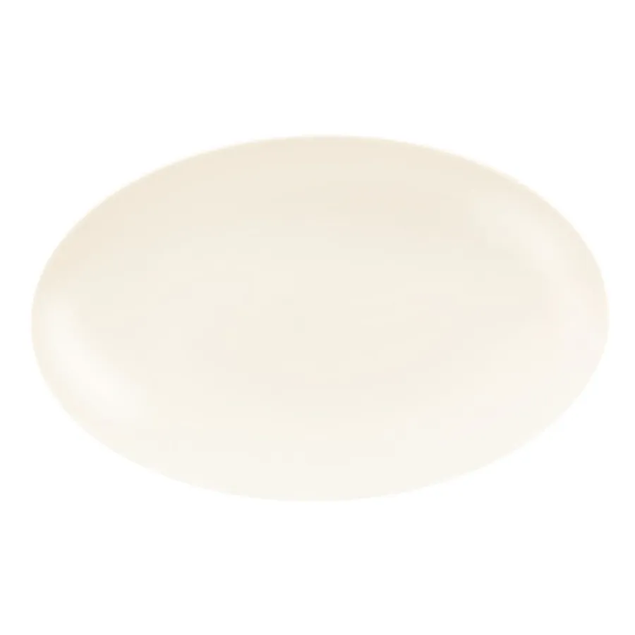 obrazek 1 Porcelanowy owalny talerz do serwowania 40x25,5 cm w kolorze kremowym - Seltmann Weiden