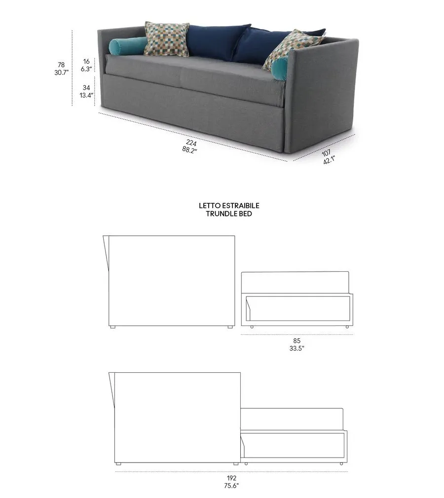 obrazek 2 Włoska sofa Gabriel Duo Isolotto