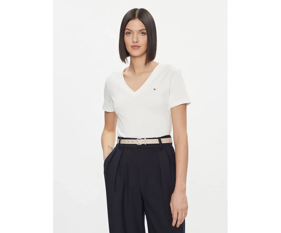 obrazek 1 Tommy Hilfiger T-Shirt New Cody WW0WW40584 Biały Slim Fit