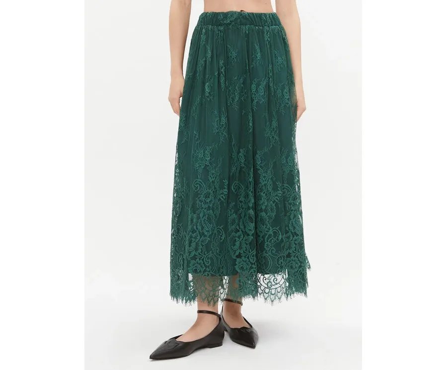 obrazek 1 Maryley Spódnica maxi 23IB707/82BO Zielony Regular Fit