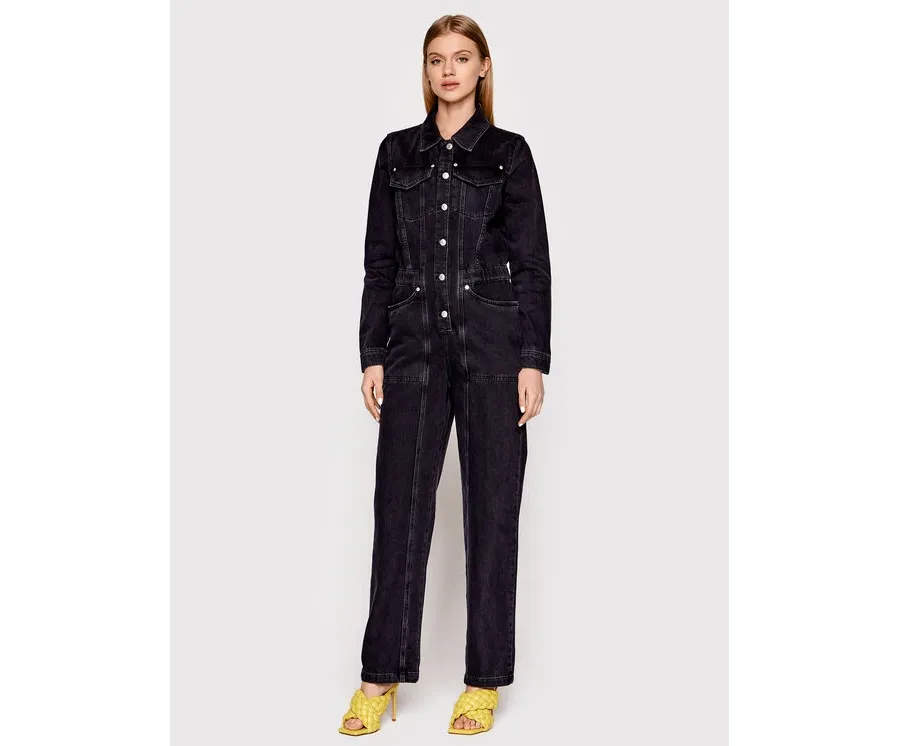 obrazek 1 The Kooples Kombinezon FCOM24000J Czarny Regular Fit