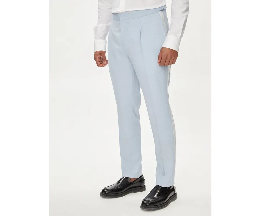 obrazek 1 Hugo Spodnie materiałowe Getlin 242E1X 50513776 Błękitny Slim Fit HUGO