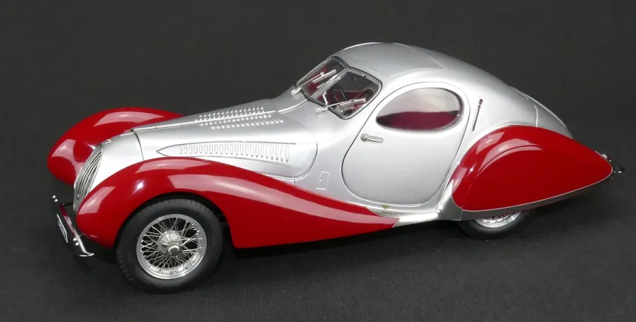 obrazek 3 Auto Talbot-Lago Coupé T150 C-SS Figoni & Falaschi “Teardrop”, 1937-39 srebrno-czerwony