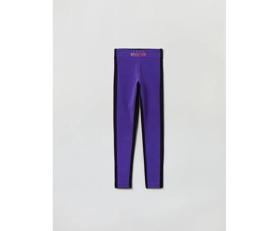 obrazek 1 OVS Legginsy 1898239 Fioletowy Slim Fit