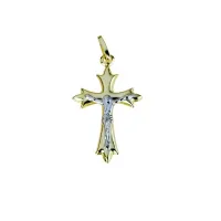 Zdjęcie Cudowny męski krzyż z chrystusem wym.27x16mm.