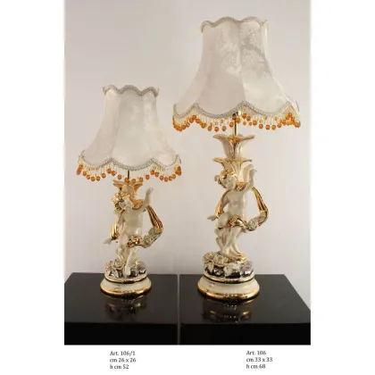 Picture A wonderful ceramic lamp with angels