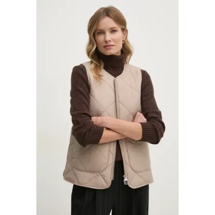 Zdjęcie Barbour bezrękawnik damski kolor beżowy przejściowy LGI0189BE33