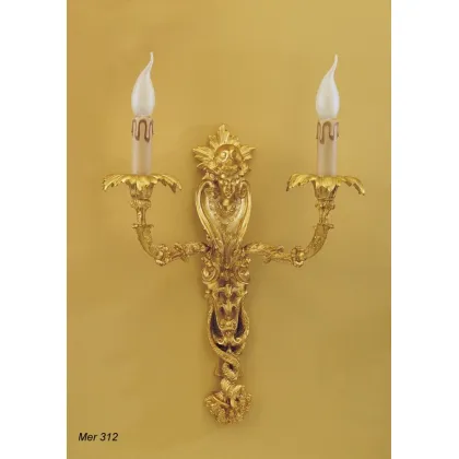 Zdjęcie Cudowny kinkiet ze złotego mosiądzu