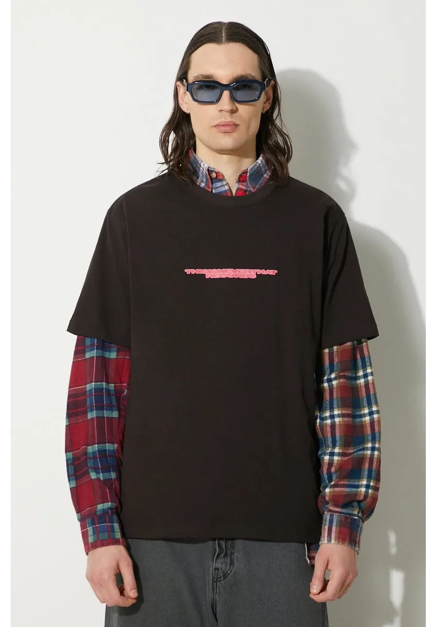 obrazek 1 thisisneverthat t-shirt bawełniany TNT Locals Tee męski kolor czarny wzorzysty TN241TTSST20