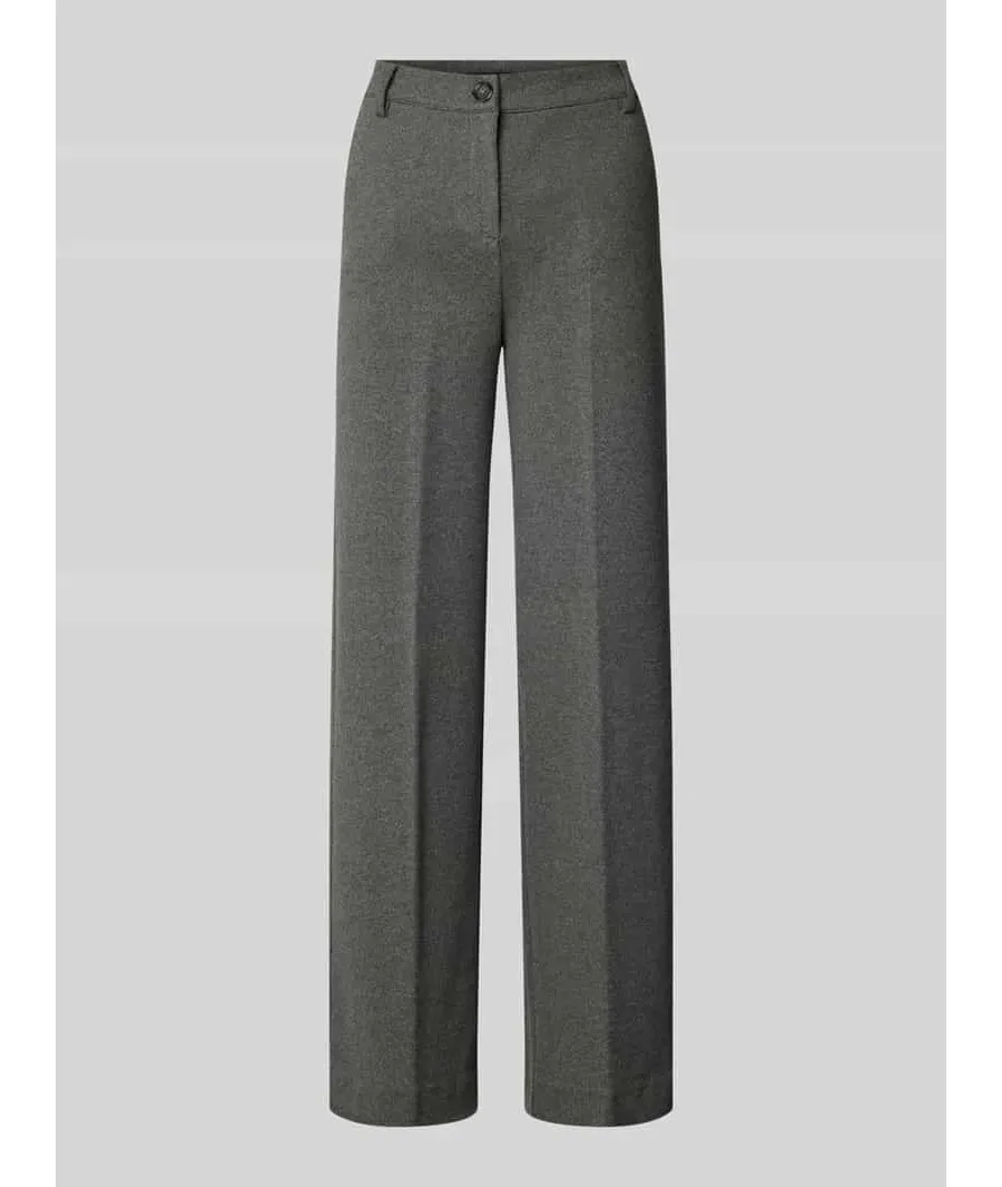 obrazek 1 Spodnie materiałowe o kroju straight fit w kant model ‘PANETTO’