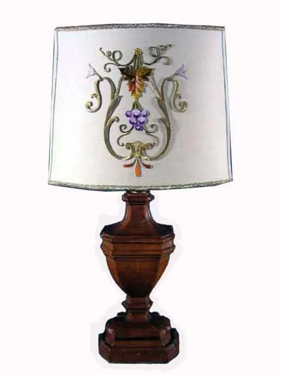 obrazek 1 Para toczonych i rzeźbionych drewnianych lamp lata 50te