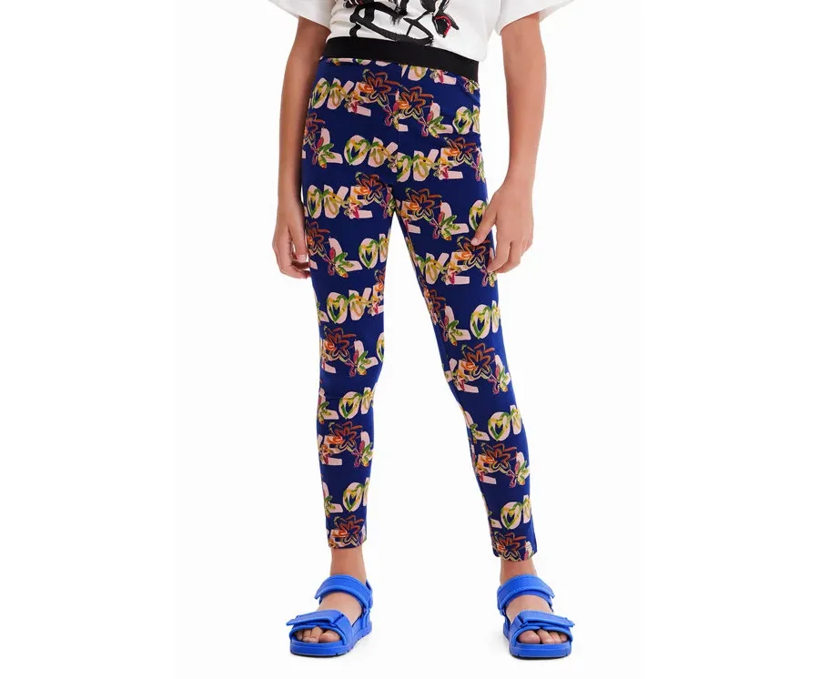 obrazek 1 Desigual Legginsy 23SGKK03 Granatowy Slim Fit
