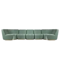 Zdjęcie Zielona luksusowa sofa - Essential Home
