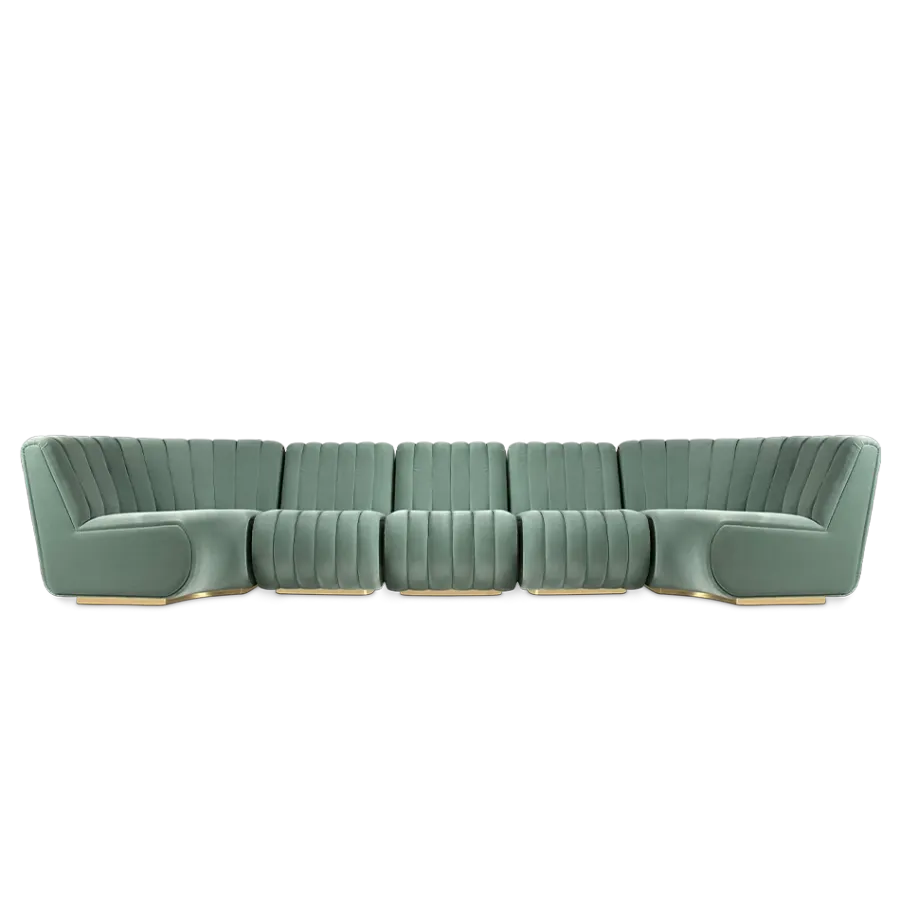 obrazek 1 Zielona luksusowa sofa - Essential Home