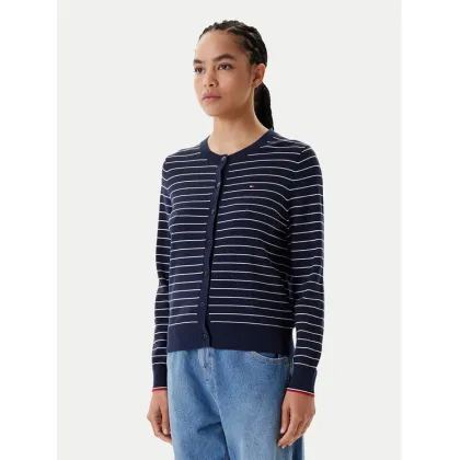 Zdjęcie Tommy Hilfiger Kardigan WW0WW42370 Granatowy Regular Fit