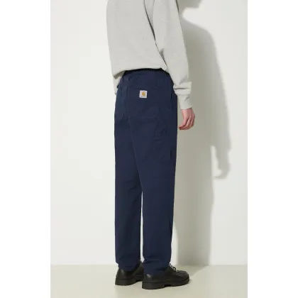 Zdjęcie Carhartt WIP spodnie bawełniane Flint Pant kolor granatowy proste I029919.29LGD