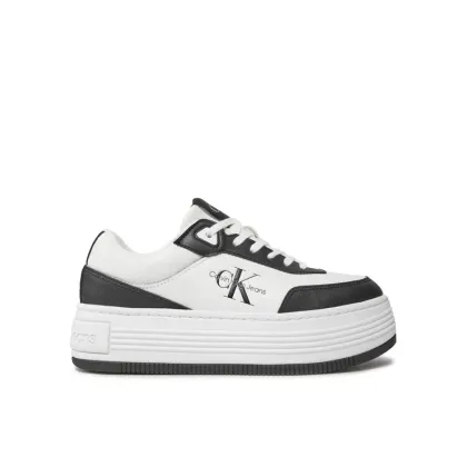 Zdjęcie Calvin Klein Jeans Sneakersy Bold Flatf Low Lace Mix Ml Fad YW0YW01316 Czarny