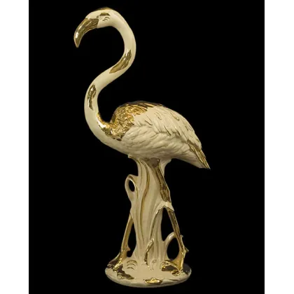 Picture Beautiful large ceramic flamingo for the living room