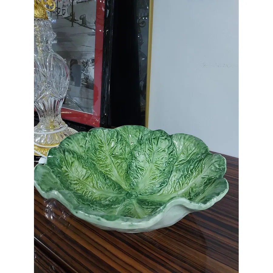 obrazek 1 Duża ceramiczna miska w kształcie liścia kapusty - Le Ceramiche